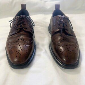 Ecco Mens Shoes sz 43 US 9 Hybrid ST1  Light Brogue Oxford Cocoa Brown Read
